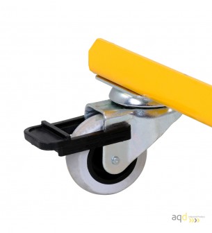 Barrera extensible con ruedas y fijación a pared, amarillo/negro, long. 3,6 m - Barrera extensible con ruedas y fijación a pa... Barrera extensible con ruedas y fijación a pared, amarillo/negro, long. 3,6 m - Barrera extensible con ruedas y fijación a pa...