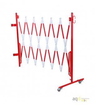 Kit de barrera extensible hasta 3,6 m, en rojo/blanco, para poste de Ø 60 mm - Kit de barreras extensibles,