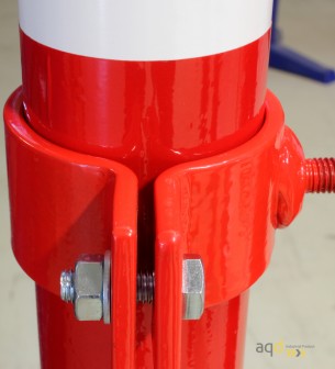 Kit de barrera extensible hasta 4 m, en rojo/blanco, para poste de Ø 60 mm - Kit de barreras extensibles,