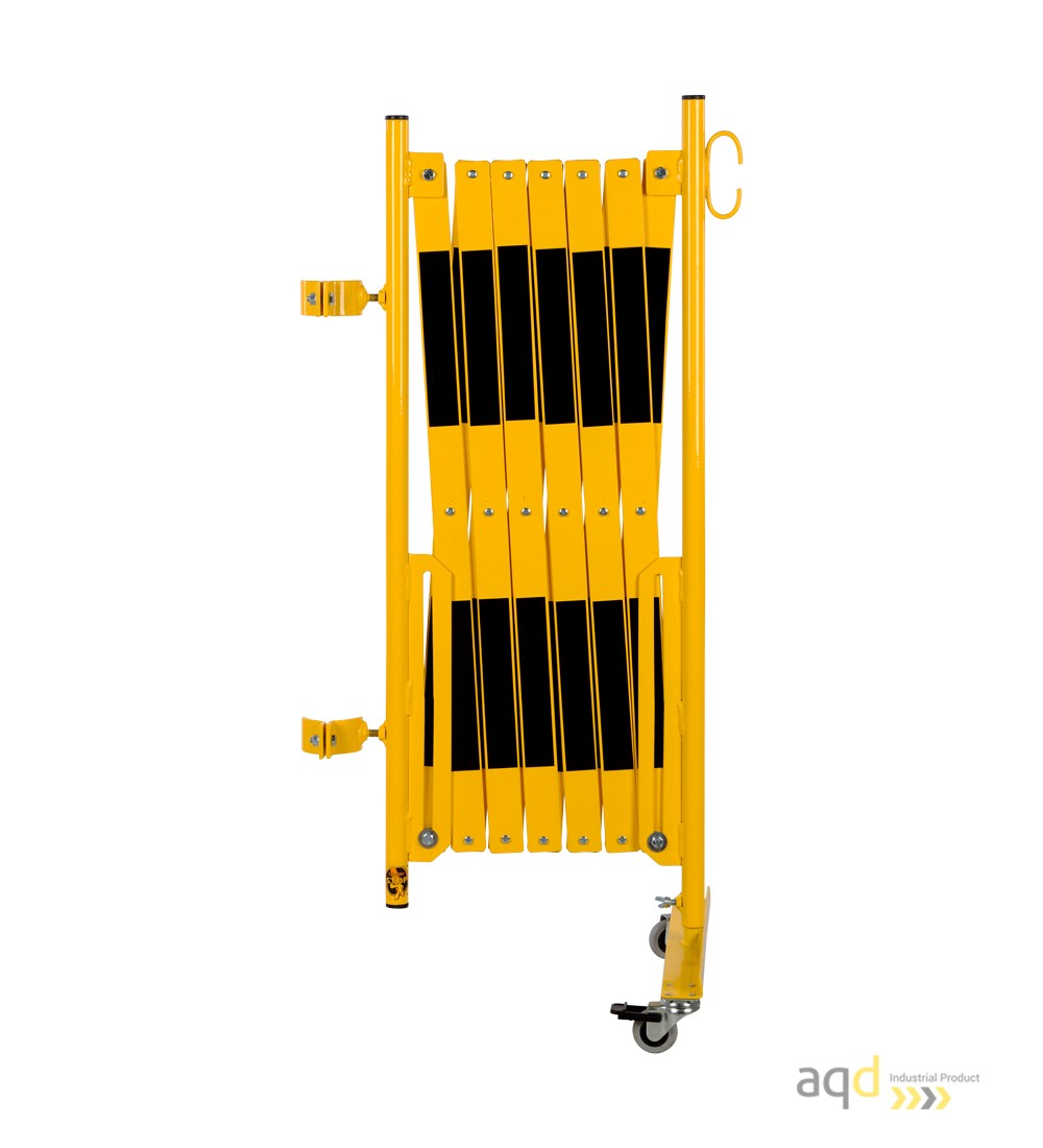 Kit de barrera extensible hasta 4 m, en amarillo/negro, para poste de Ø 60 mm - Kit de barreras extensibles,