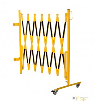 Kit de barrera extensible hasta 3,6 m, en amarillo/negro, para poste de Ø 60 mm - Kit de barreras extensibles,