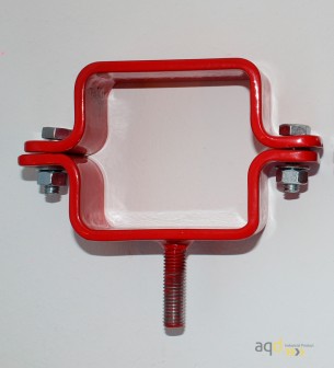 Kit de barrera extensible hasta 4 m, en rojo/blanco, para poste cuadrado de 70x70mm - Kit de barreras extensibles,