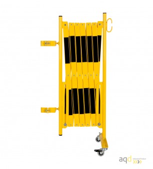 Kit de barrera extensible hasta 4 m, en amarillo/negro, para poste cuadrado de 100 x 100 mm - Kit de barreras extensibles,