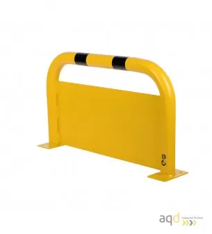 Protección puente de acero con rodapiés, 600 mm (alt.) x 1000 mm (anch.) - Protección puente de acero con rodapiés