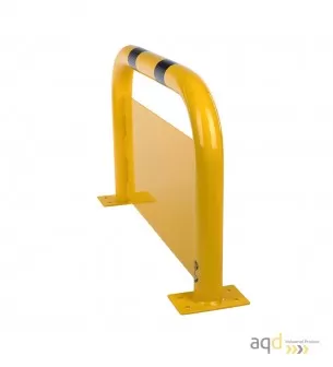 Protección puente de acero con rodapiés, 600 mm (alt.) x 1000 mm (anch.) - Protección puente de acero con rodapiés