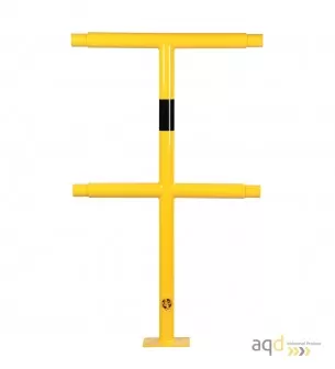 Poste medio, 1000 mm (alt.), 500 mm (anch.) para barandilla de seguridad modular de acero - Barandilla de seguridad modular d...