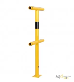 Poste medio, 1000 mm (alt.), 500 mm (anch.) para barandilla de seguridad modular de acero - Barandilla de seguridad modular d...