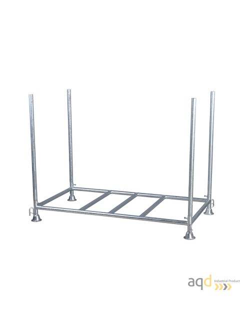 Estante de almacenamiento y transporte para valla industrial plástica