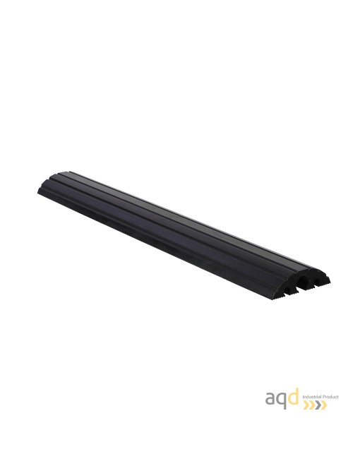 Protector pasacables suelo negro de 3 canaletas (2 x 20 mm 1 x 40 mm)