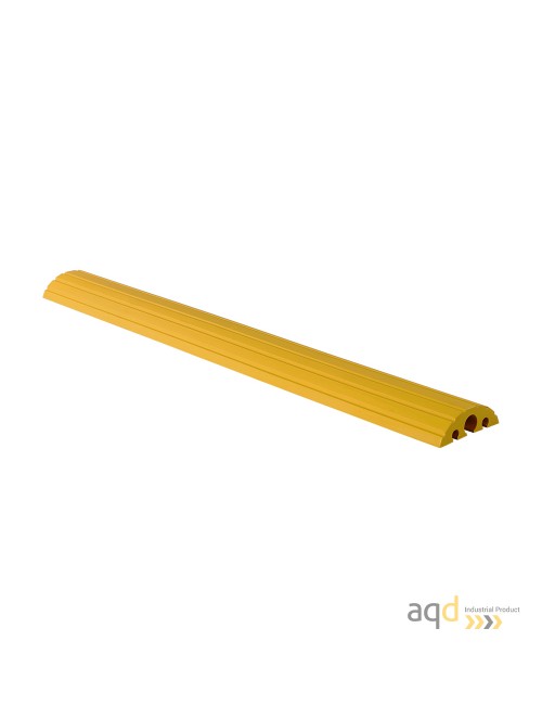 Protector pasacables amarillo suelo 3 canaletas  (2 x 20 mm 1 x 40 mm), 1500 mm (anch.)