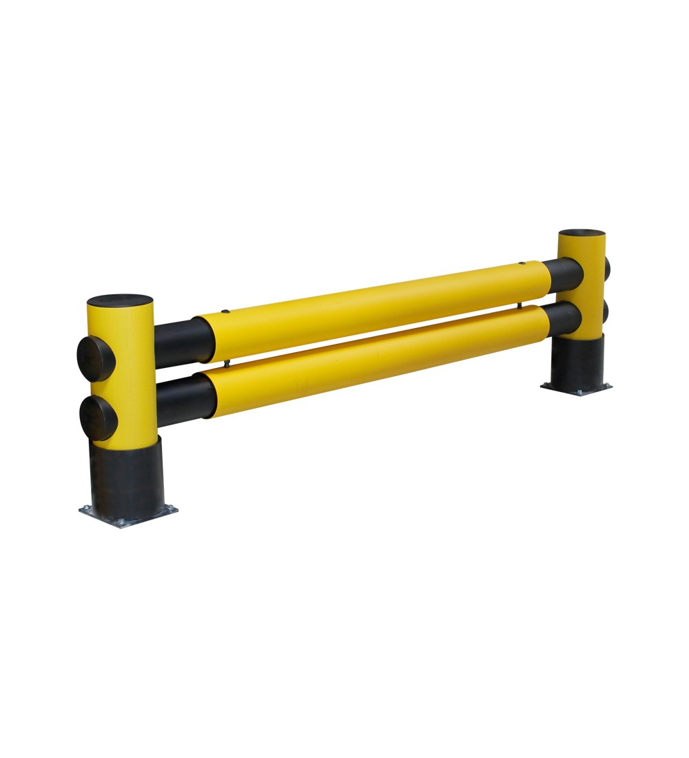 Barrera flexible Golf: 2 travesaños, 2500 mm x 706 mm x 220 mm - Barrera para estanterías flexible 
