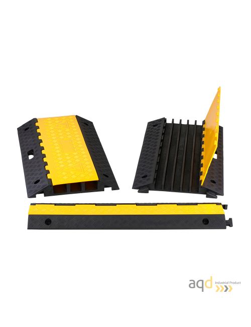 Protector pasacables para suelo con tapa