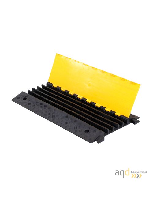 Protector pasacables para suelo con tapa, 5 canaletas (35,3 mm x 38 mm) , 900 mm (long.)