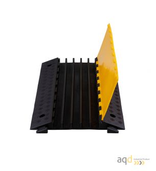 Protector pasacables para suelo con tapa, 5 canaletas (35,3 mm x 38 mm) , 900 mm (long.) - Protector pasacables para suelo co...