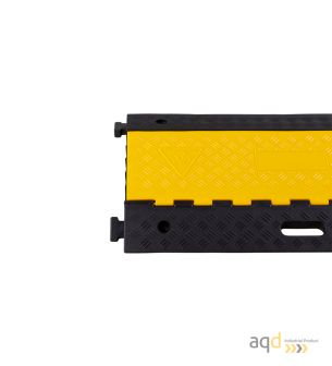Protector pasacables para suelo con tapa, 5 canaletas (35,3 mm x 38 mm) , 900 mm (long.) - Protector pasacables para suelo co...