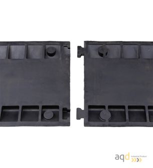 Protector pasacables para suelo con tapa, 5 canaletas (35,3 mm x 38 mm) , 900 mm (long.) - Protector pasacables para suelo co...