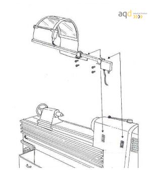 Protección estándar para tornos de 2 pantallas - Protección estándar para tornos