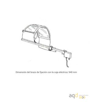 Protección estándar para tornos de 2 pantallas - Protección estándar para tornos