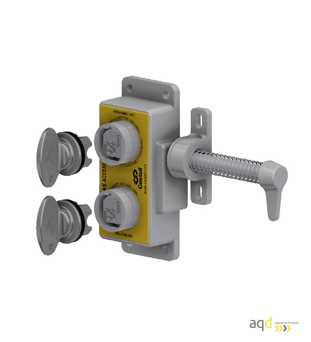 AIE Enclavamiento mecánico de acceso de doble llave - Productos Castell Interlocks Bajo pedido