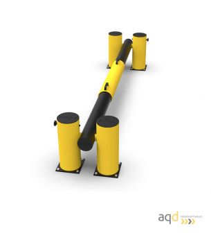 Barrera abatible flexible 