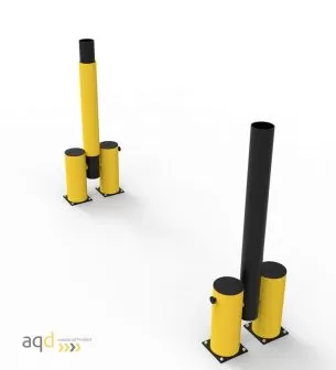 Barrera abatible flexible 