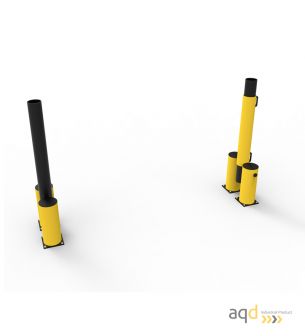Barrera abatible flexible 