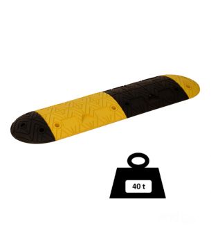 Banda reductora de velocidad pieza inicial negra 250 x 420 x 75 mm - Banda reductora de velocidad
