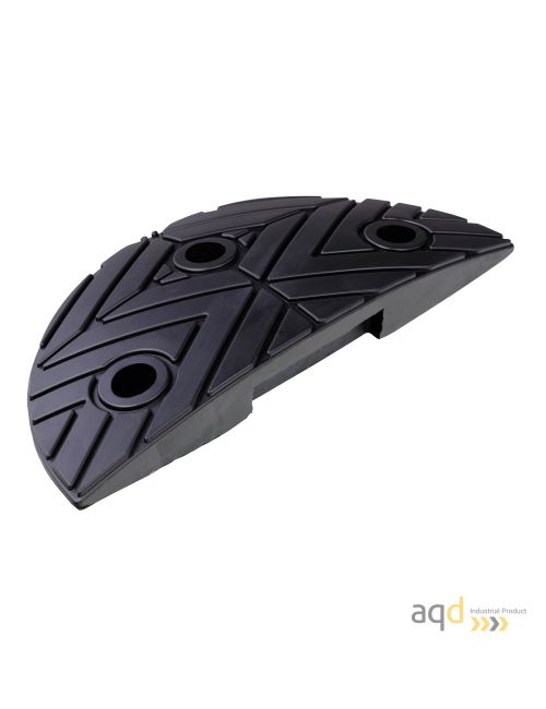 Banda reductora de velocidad pieza  terminal negra  250 x 420 x 75 mm