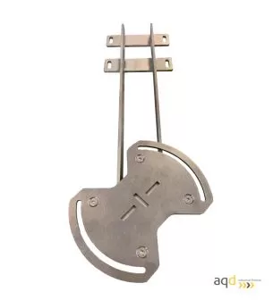 Soporte para sensor para sensor 100 Series de Inxpect en estructuras horizontales con vuelo - Radar Inxpect de seguridad indu...