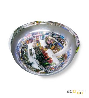 Espejo domo esférico de policarbonato, visión 360 grados y 16-20 m - Espejo domo esférico, visión 360 grados