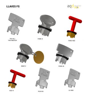 Llaves de seguridad codificables FS Castell Interlocks - Productos Castell Interlocks Bajo pedido