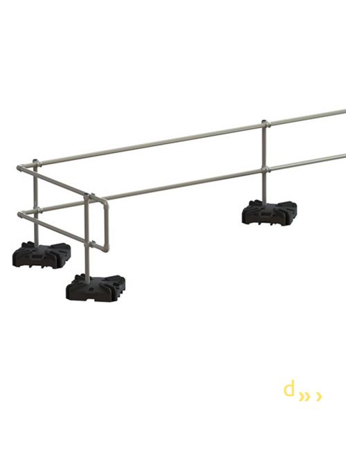 Barandilla Cuna CEEDIR 50 Cm - Altura Ajustable 40-60 Cm, Gris, 5 Niveles, Seguridad Bebés