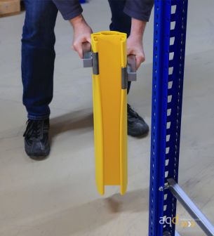 Protección flexible “Alfa”: 600 mm (alt) para estanterías de 100-125 mm (anch.) - Protección de estantes “Alfa”,