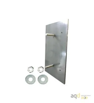 Placa metálica para tope de muelle DH-1810 - Topes para muelles de carga y camiones