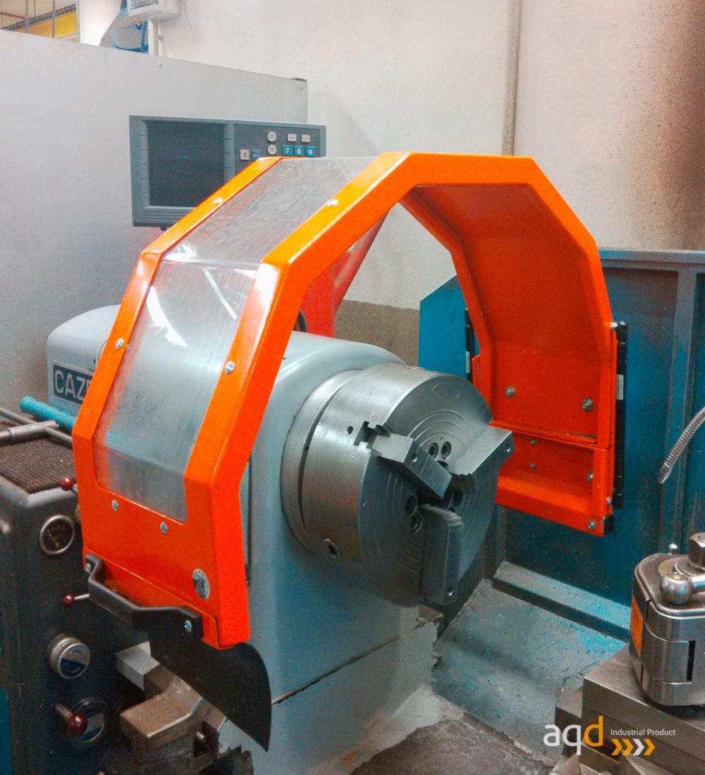 Protección estándar para plato de torno (700X280MM) con Seguridad Eléctrica - Protección estándar para plato de torno con Seg...