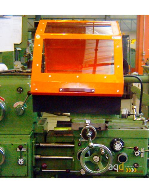 Protección para mandril de gran diámetro 700x400 con seguridad eléctrica