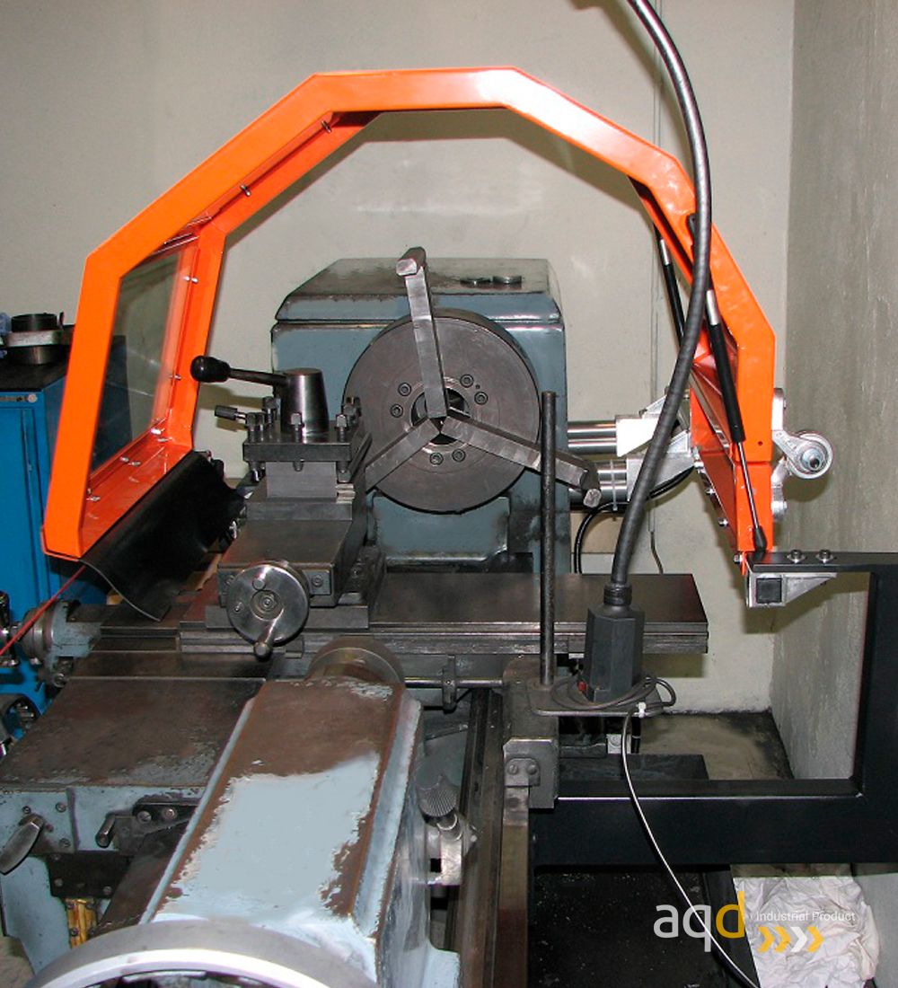 Protección para mandril de gran diámetro 1000x600 con seguridad eléctrica - Protección para mandril de gran diámetro