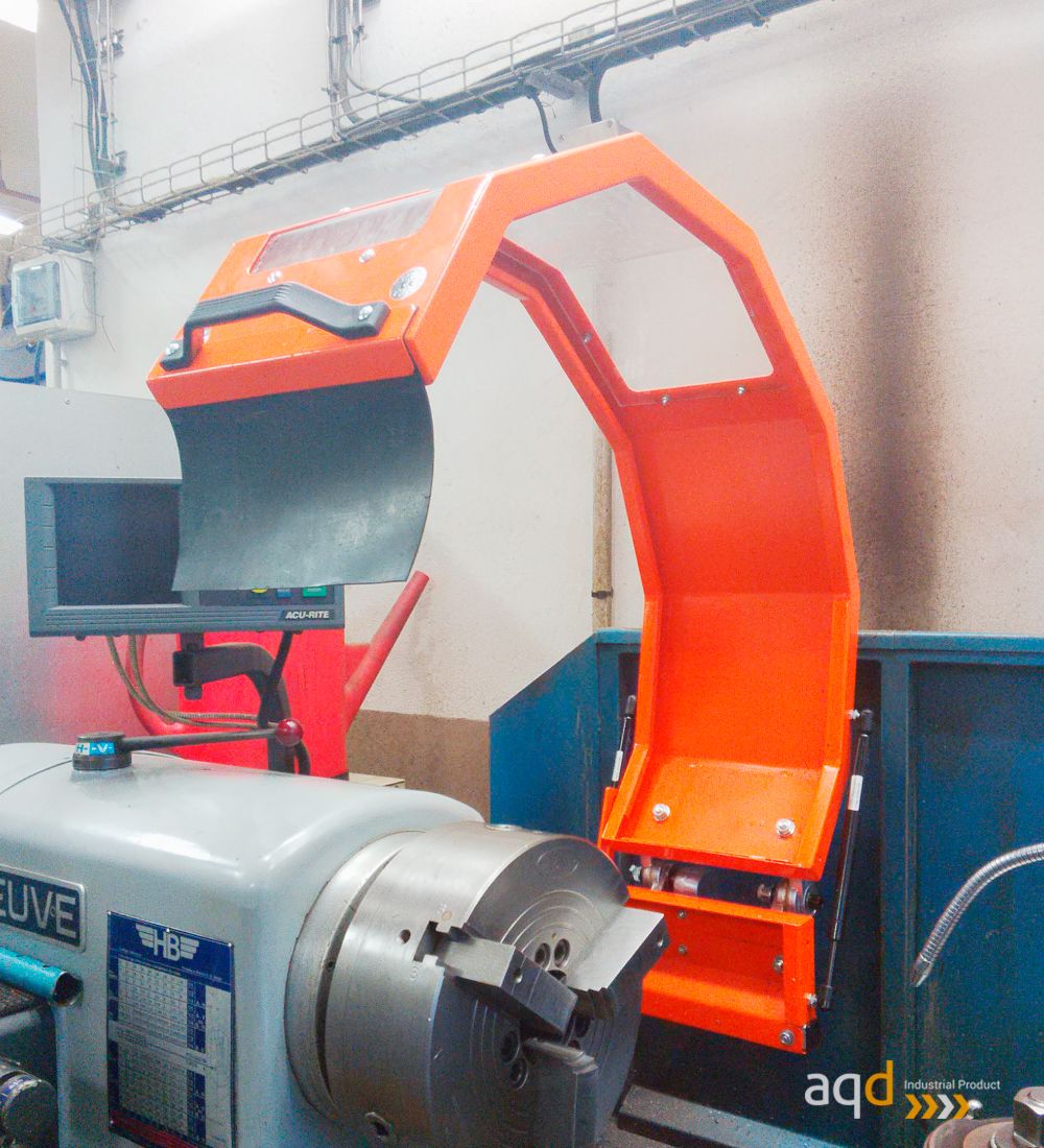 Protección estándar para plato de torno (700X400 mm) con Seguridad Eléctrica - Protección estándar para plato de torno con Se...