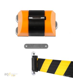 Barrera de cinta retráctil amarilla/negra - Barrera de cinta retráctil