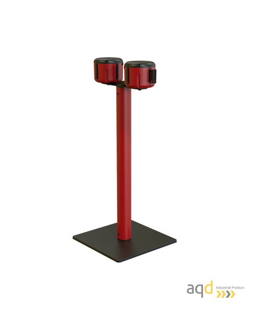 Accesorio Tiendas Eventos 2 Unidades Barrera De Cinta Retráctil De Pared PATIKIL - Cinta Negra 16.4 Pies, Carcasa Acero, Ideal Para Control De Multitudes En Tiendas, Eventos Y Oficinas Control Multitudes Cinta Retractil