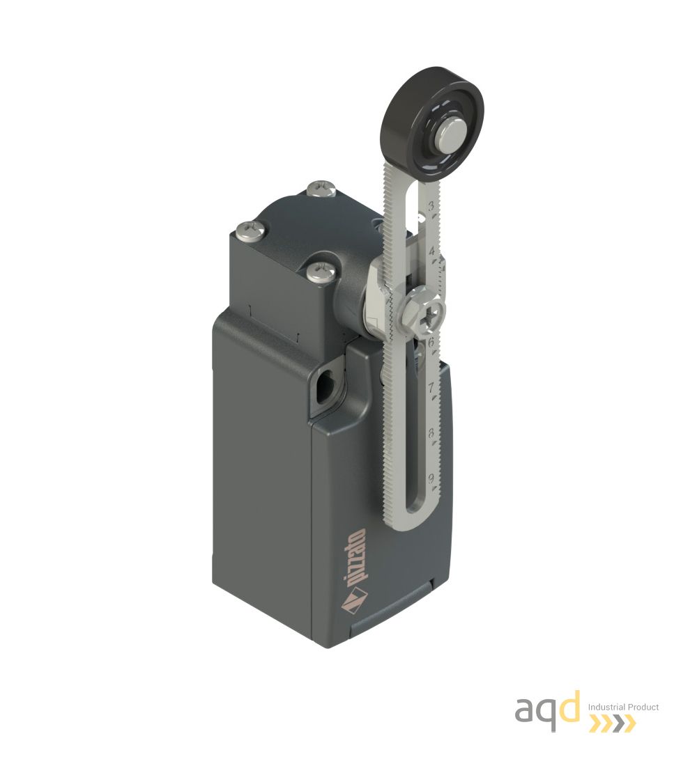 FR 555-M2 Interruptor de posición con palanca ajustable y rodillo - Interruptores de seguridad