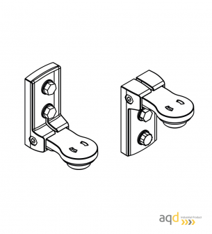 Set de 2 soportes para cortina óptica serie MLD - Cortina óptica, tipo 4 (cuerpo)