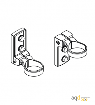 Set de 2 soportes para cortina óptica serie MLD - Cortina óptica, tipo 4 (cuerpo)