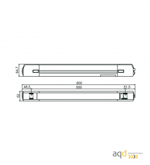 Cortina óptica, tipo 4, 2 haces (cuerpo) - Cortina óptica, tipo 4 (cuerpo)