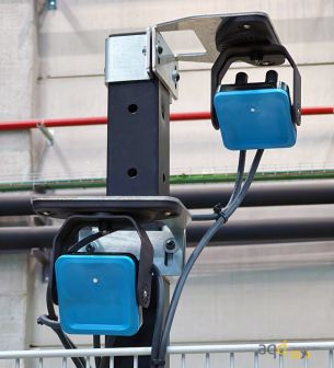 Soporte regulable en altura (hasta 3M) para sensor de radar - Radar Inxpect de seguridad industrial