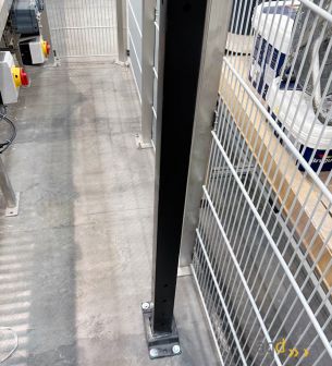Soporte regulable en altura (hasta 3M) para sensor de radar - Radar Inxpect de seguridad industrial