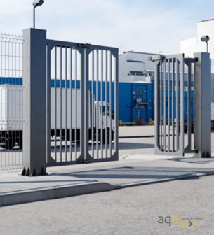 Portón doble ultrarrápido para control de accesos industriales - Security en instalaciones industriales Bajo pedido
